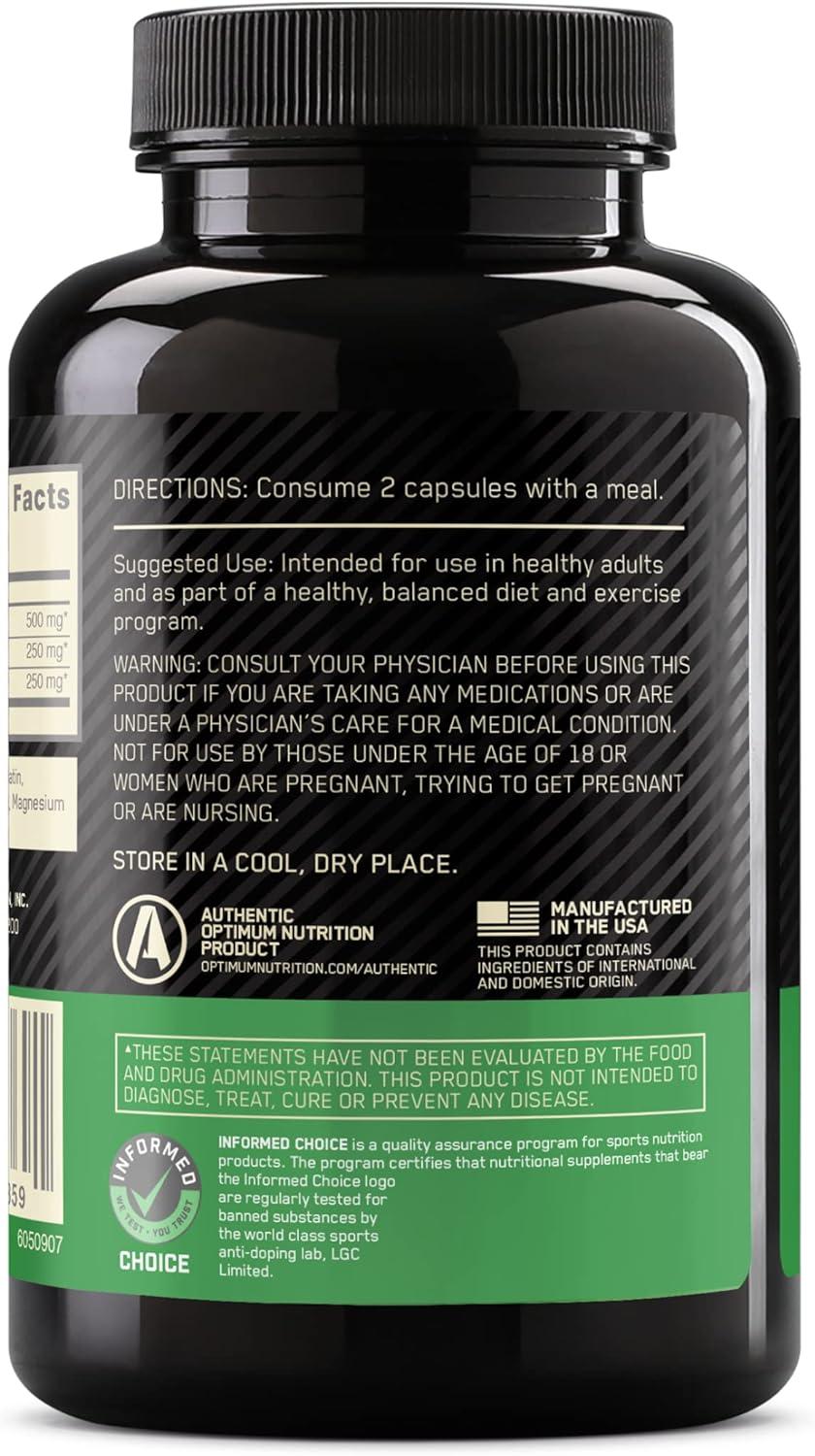 image:imageOptimum Nutrition Instantized BCAA Capsules Keto Friendly Branched Chain Essential Amino Acids 1000mg 400 CountCapsules