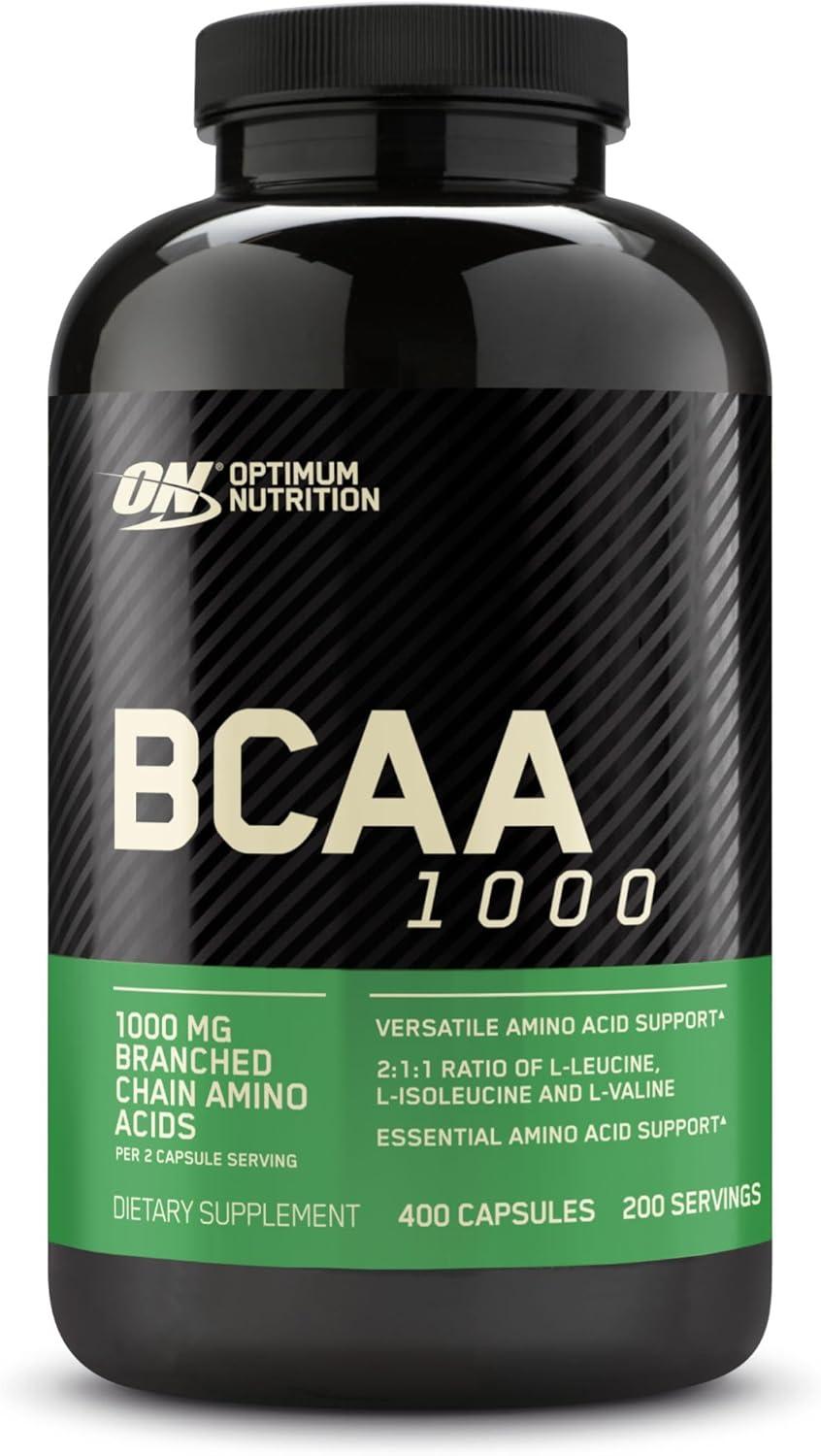 image:imageOptimum Nutrition Instantized BCAA Capsules Keto Friendly Branched Chain Essential Amino Acids 1000mg 400 CountCapsules