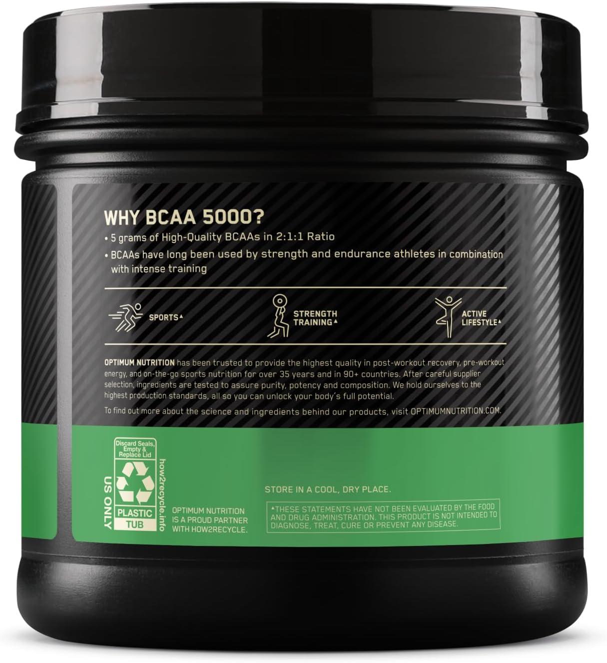 image:imageOptimum Nutrition Instantized BCAA Powder Unflavored Keto Friendly Branched Chain Essential Amino Acids Powder 5000mg 60 Servings Packaging May VaryUnflavored