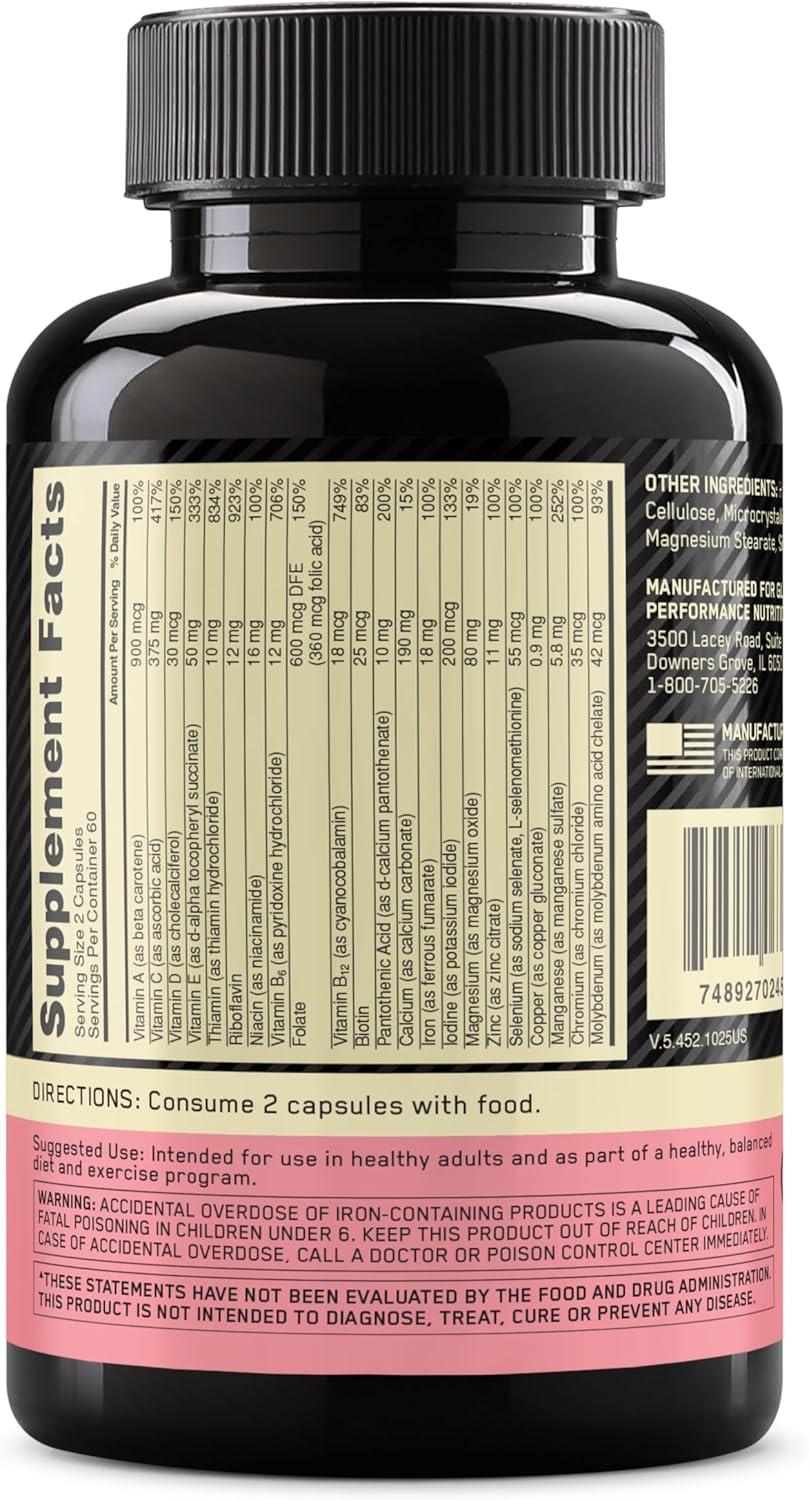 image:imageOptimum Nutrition OptiWomen Vitamin C Zinc and Vitamin D for Immune Support Womens Daily Multivitamin Supplement with Iron Capsules 120 Count120 Count Pack of 1