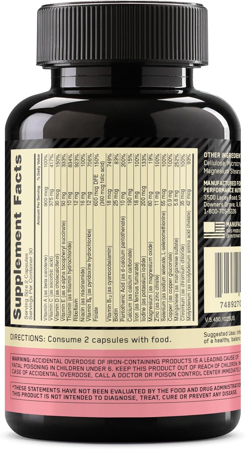 image:imageOptimum Nutrition OptiWomen Vitamin C Zinc and Vitamin D for Immune Support Womens Daily Multivitamin Supplement with Iron Capsules 120 Count60 Count Pack of 1