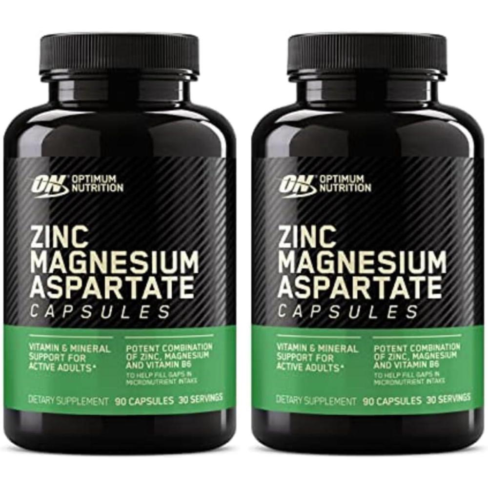 image:imageOptimum Nutrition Muscle Recovery and Endurance Supplement for Men and Women Zinc and Magnesium Supplement 90 Count180 Count Pack of 2