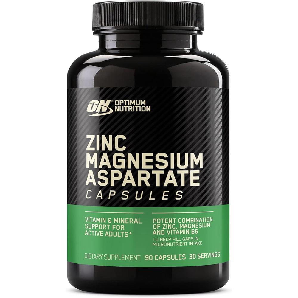 image:imageOptimum Nutrition Muscle Recovery and Endurance Supplement for Men and Women Zinc and Magnesium Supplement 90 Count90 Count Pack of 1