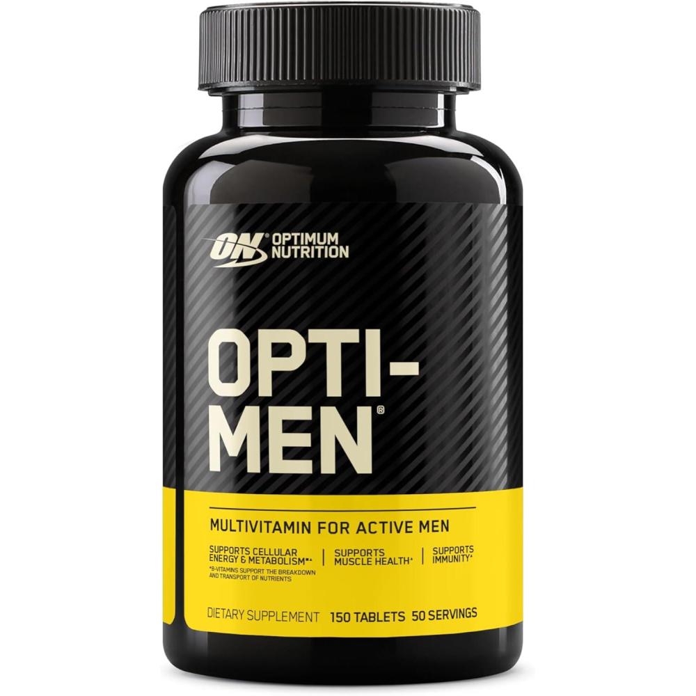 image:imageOptimum Nutrition OptiMen Vitamin C Zinc and Vitamin D E B12 for Immune Support Mens Daily Multivitamin Supplement 90 Count Packaging May VaryTablets