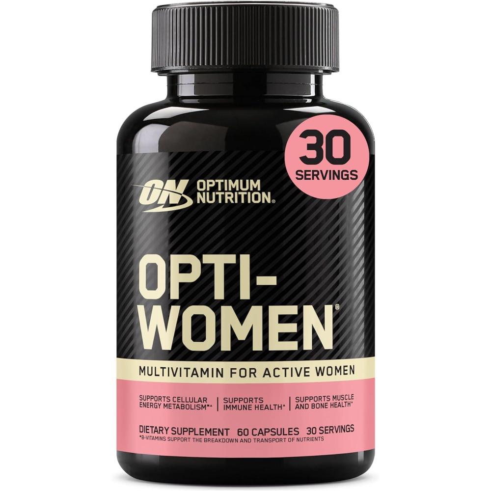 image:imageOptimum Nutrition OptiWomen Vitamin C Zinc and Vitamin D for Immune Support Womens Daily Multivitamin Supplement with Iron Capsules 120 Count60 Count Pack of 1