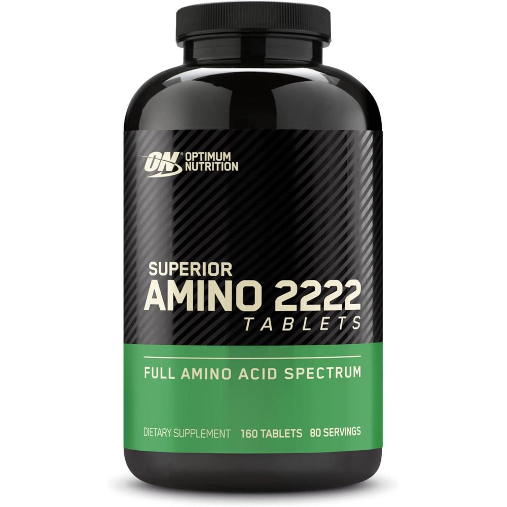 image:imageOptimum Nutrition Superior Amino 2222 Tablets Complete Essential Amino Acids EAAs 160 CountUnflavored
