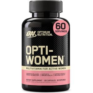 image:imageOptimum Nutrition OptiWomen Vitamin C Zinc and Vitamin D for Immune Support Womens Daily Multivitamin Supplement with Iron Capsules 120 Count120 Count Pack of 1