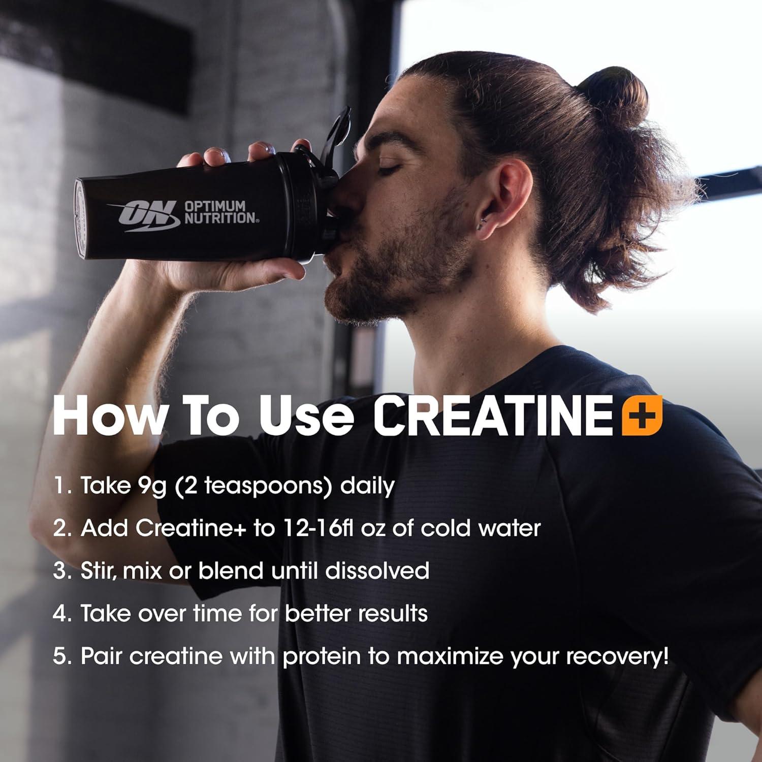 image:imageOptimum Nutrition Creatine Monohydrate Plus Powder Strawberry Peach Flavored Creatine Performance Blend with Electrolytes for Hydration Added Vitamins 40 Servings 360 Grams Packaging May VaryStrawberry Peach