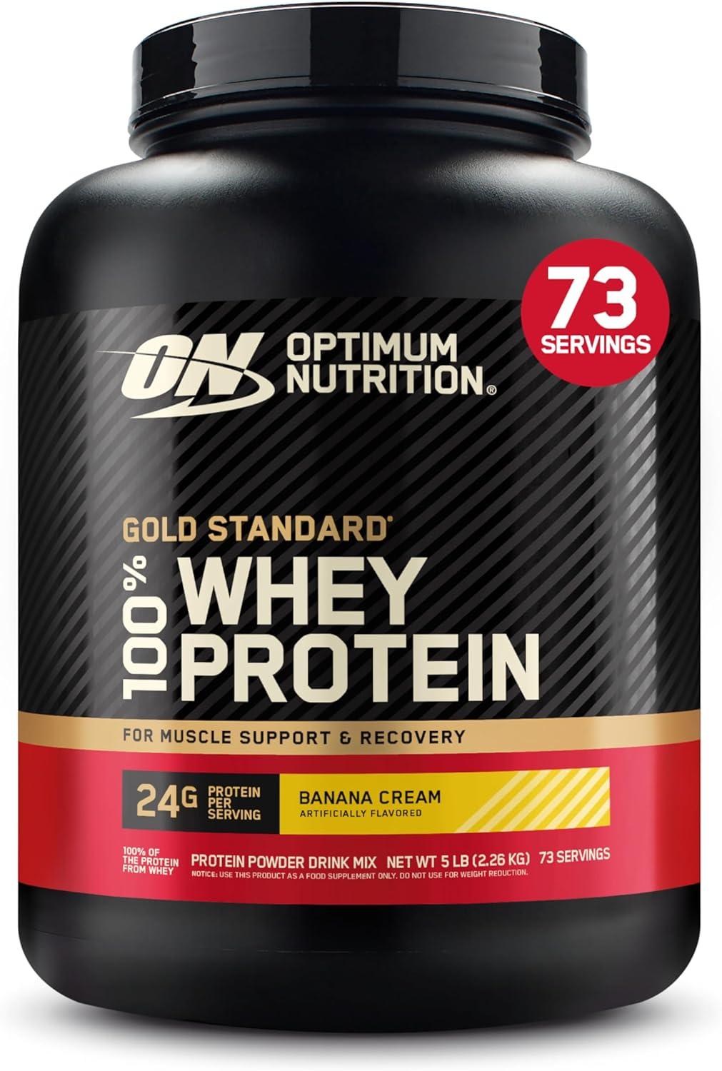 image:imageOptimum Nutrition Gold Standard 100 Whey Protein Powder Double Rich Chocolate 5 Pound Packaging May VaryBanana Cream