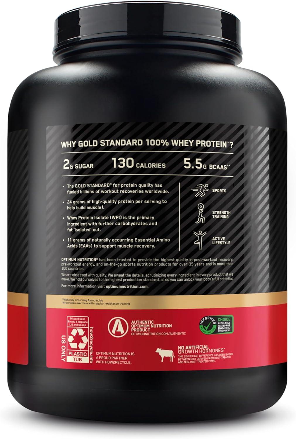 image:imageOptimum Nutrition Gold Standard 100 Whey Protein Powder Double Rich Chocolate 5 Pound Packaging May VaryBanana Cream