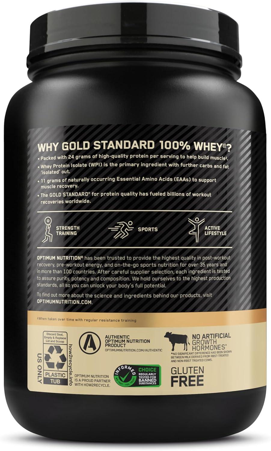 image:imageOptimum Nutrition Gold Standard 100 Whey Protein Powder Double Rich Chocolate 5 Pound Packaging May VaryChocolate