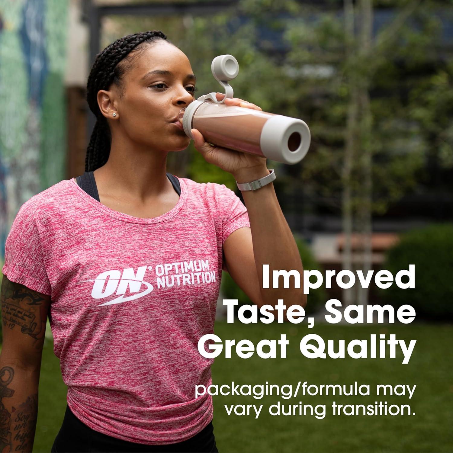 image:imageOptimum Nutrition Gold Standard 100 Whey Protein Powder Double Rich Chocolate 5 Pound Packaging May VaryChocolate