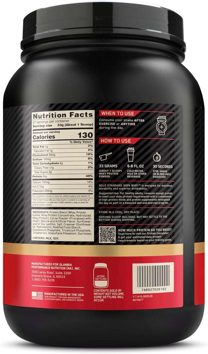 image:imageOptimum Nutrition Gold Standard 100 Whey Protein Powder Double Rich Chocolate 5 Pound Packaging May VaryChocolate Peanut Butter