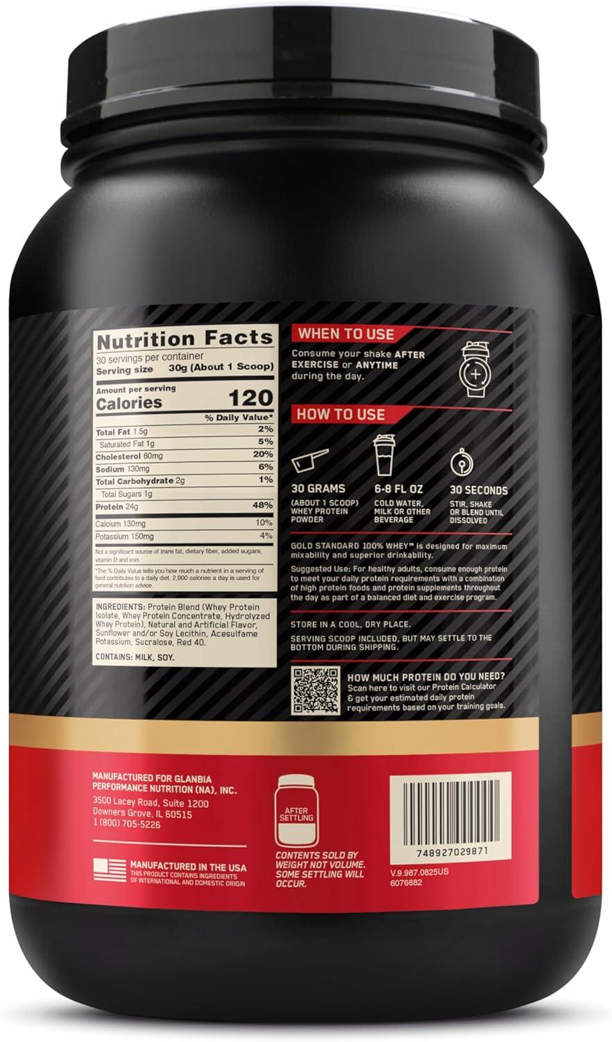 image:imageOptimum Nutrition Gold Standard 100 Whey Protein Powder Double Rich Chocolate 5 Pound Packaging May VaryStrawberry Banana