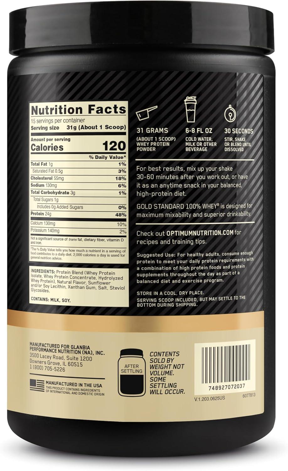 image:imageOptimum Nutrition Gold Standard 100 Whey Protein Powder Double Rich Chocolate 5 Pound Packaging May VaryVanilla