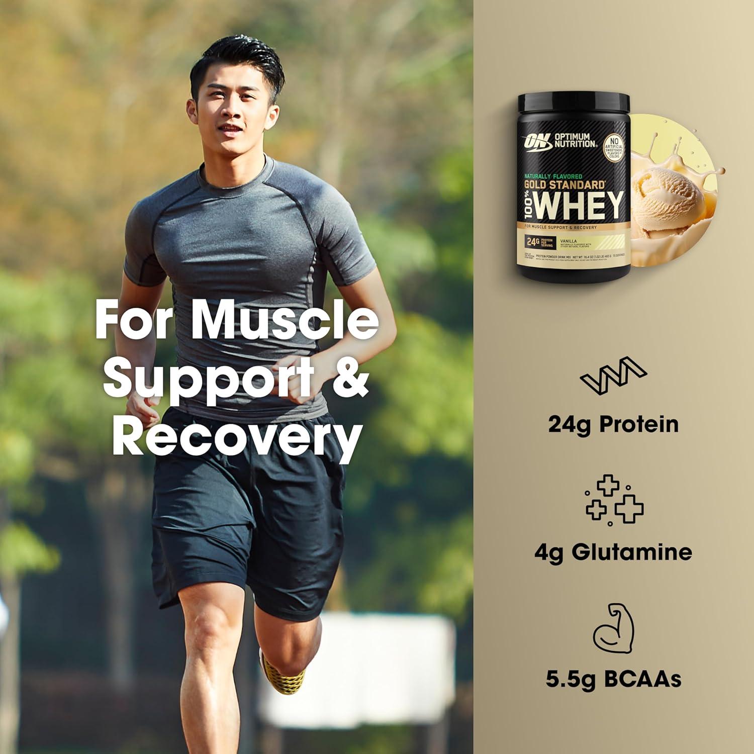 image:imageOptimum Nutrition Gold Standard 100 Whey Protein Powder Double Rich Chocolate 5 Pound Packaging May VaryVanilla