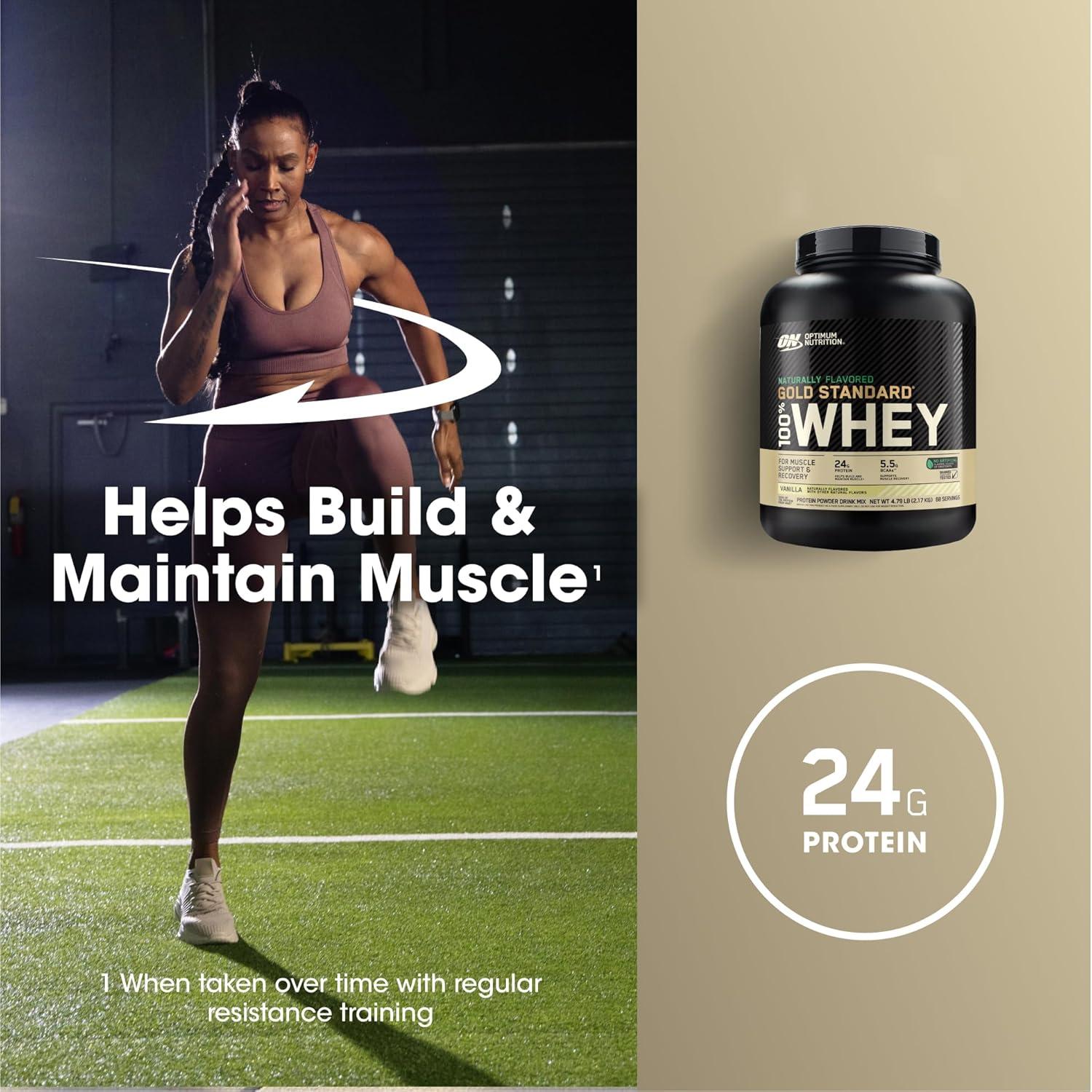image:imageOptimum Nutrition Gold Standard 100 Whey Protein Powder Double Rich Chocolate 5 Pound Packaging May VaryVanilla