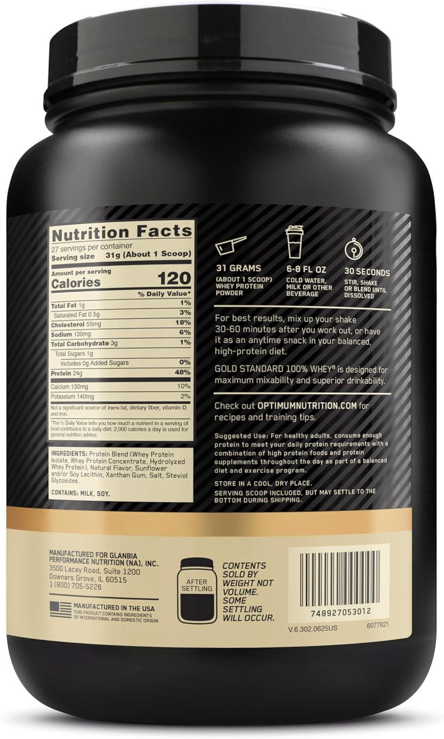 image:imageOptimum Nutrition Gold Standard 100 Whey Protein Powder Double Rich Chocolate 5 Pound Packaging May VaryVanilla