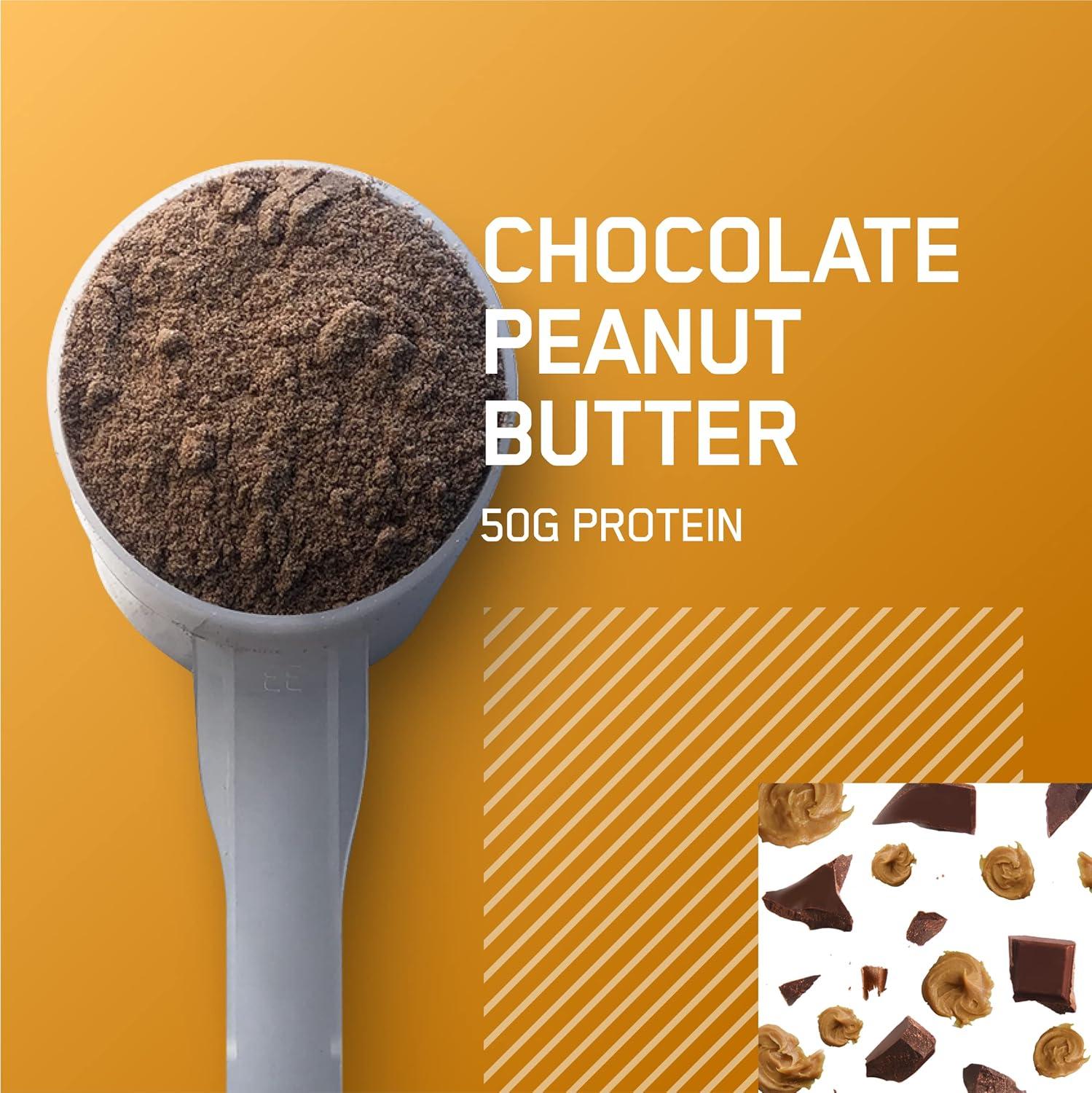 image:imageOptimum Nutrition Serious Mass Weight Gainer Protein Powder Mass Gainer Vitamin C and Zinc for Immune Support Creatine Banana 12 Pound Packaging May VaryChocolate Peanut Butter