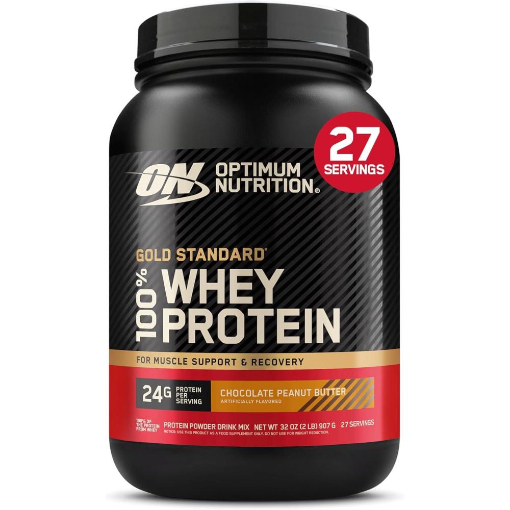 image:imageOptimum Nutrition Gold Standard 100 Whey Protein Powder Double Rich Chocolate 5 Pound Packaging May VaryChocolate Peanut Butter