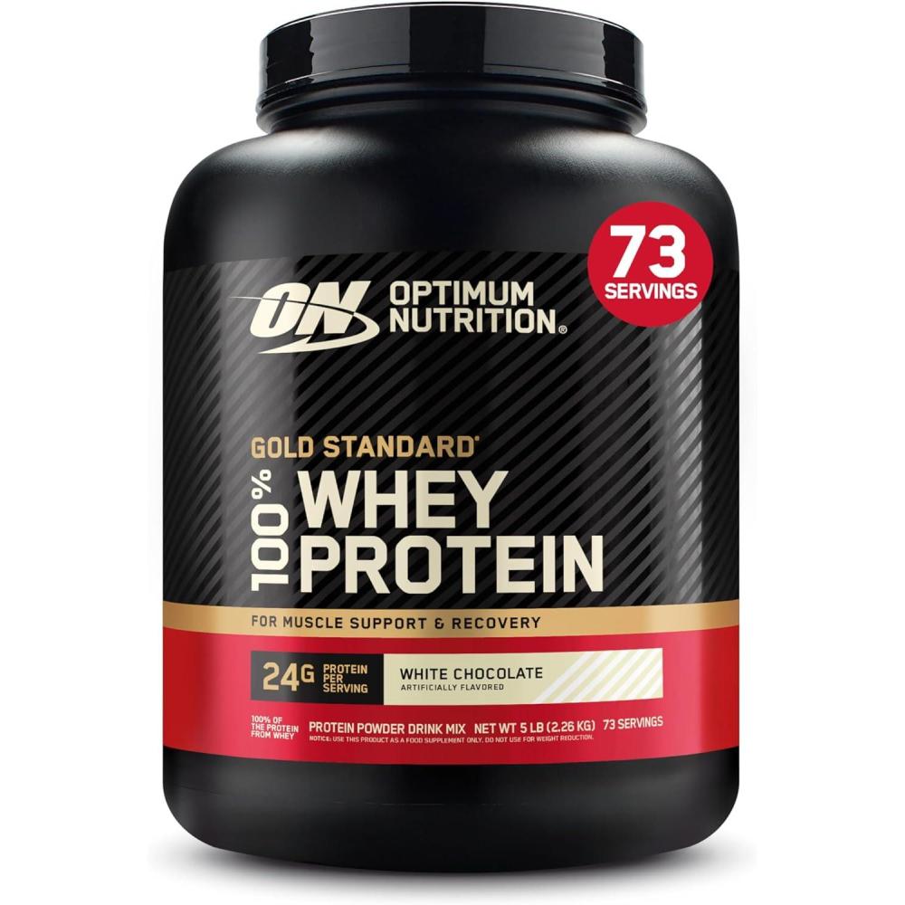 image:imageOptimum Nutrition Gold Standard 100 Whey Protein Powder Double Rich Chocolate 5 Pound Packaging May VaryWhite Chocolate