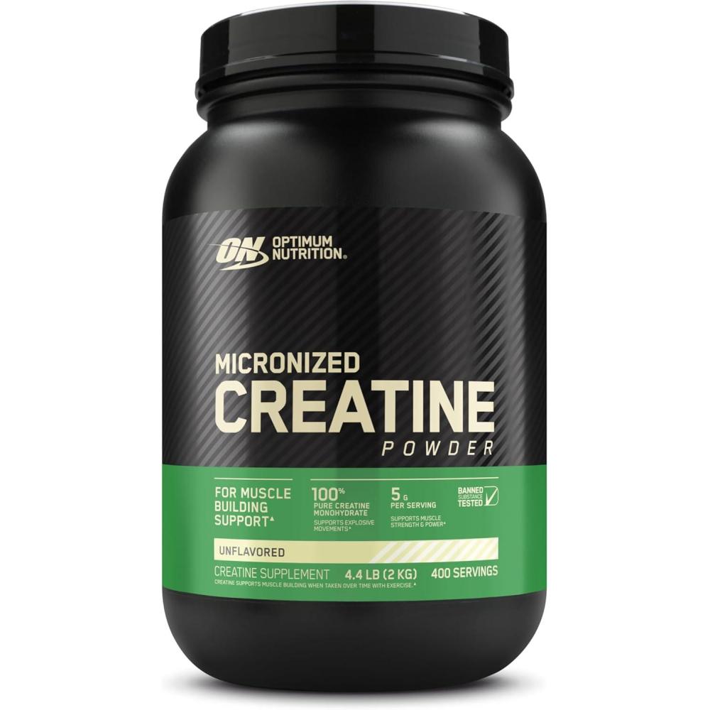 image:imageOptimum Nutrition Micronized Creatine Monohydrate Powder Unflavored 400 Servings 2000 Grams Packaging May Vary