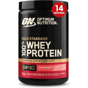 image:imageOptimum Nutrition Gold Standard 100 Whey Protein Powder Double Rich Chocolate 5 Pound Packaging May VaryStrawberries  Cream