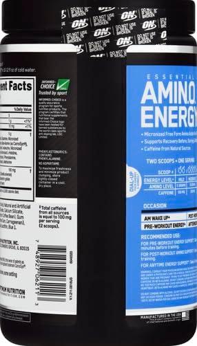 image:imageOptimum Nutrition Amino Energy Pre Workout with Green Tea BCAA Amino Acids Keto Friendly Green Coffee Extract Energy Powder Blue Raspberry 65 Servings Packaging May VaryBlueberry Lemonade