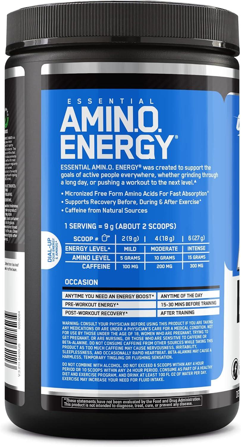 image:imageOptimum Nutrition Amino Energy Pre Workout with Green Tea BCAA Amino Acids Keto Friendly Green Coffee Extract Energy Powder Blue Raspberry 65 Servings Packaging May VaryBlueberry Lemonade