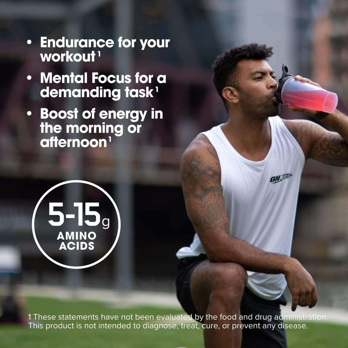 image:imageOptimum Nutrition Amino Energy Pre Workout with Green Tea BCAA Amino Acids Keto Friendly Green Coffee Extract Energy Powder Blue Raspberry 65 Servings Packaging May VaryGrape