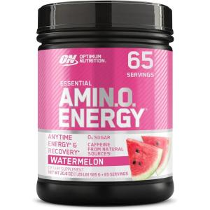 image:imageOptimum Nutrition Amino Energy  Pre Workout with Green Tea BCAA Amino Acids Keto Friendly Green Coffee Extract Energy Powder  Blue Raspberry 65 Servings Packaging May VaryWatermelon