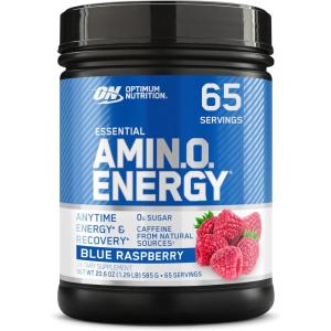 image:imageOptimum Nutrition Amino Energy  Pre Workout with Green Tea BCAA Amino Acids Keto Friendly Green Coffee Extract Energy Powder  Blue Raspberry 65 Servings Packaging May VaryBlue Raspberry