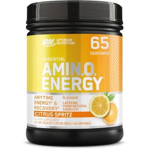 image:imageOptimum Nutrition Amino Energy  Pre Workout with Green Tea BCAA Amino Acids Keto Friendly Green Coffee Extract Energy Powder  Blue Raspberry 65 Servings Packaging May VaryCitrus Spritz