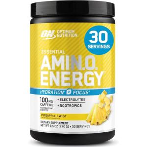 image:imageOptimum Nutrition Essential Amino Energy Plus Electrolytes Stick Packs Energy Powder Strawberry Burst 7 CountPineapple Twist
