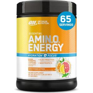 image:imageOptimum Nutrition Essential Amino Energy Plus Electrolytes Stick Packs Energy Powder Strawberry Burst 7 CountSunkissed Citrus